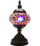 Handmade Colourful unique Glass Mosaic Lamp, LED bulb included 014
